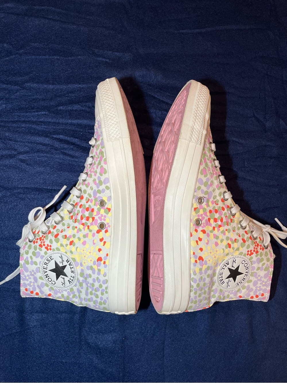 Converse Chuck Taylor High Top Multicolor Confetti Dot - Size 9 - Picture 4 of 14